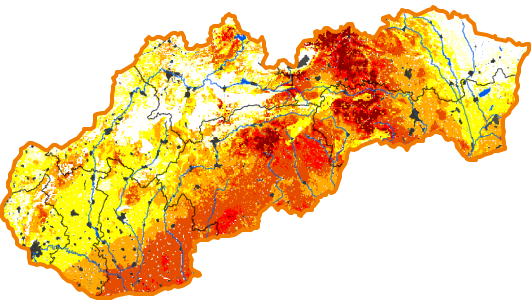 Intenzita sucha - 24. máj 2020