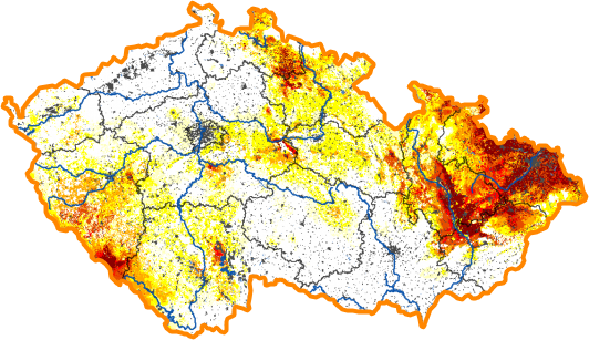 Intenzita sucha - 25. říjen 2015