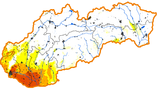 Intenzita sucha - 10. apríl 2022