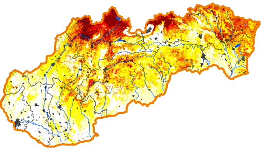 Intenzita sucha - 19. máj 2024