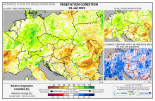 Dopady na vegetaci - Evropa - 24. září 2023
