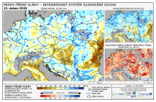 Index půdní vláhy - Evropa - 12. duben 2020