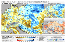 Index půdní vláhy - Evropa - 9. květen 2021