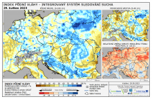 Index půdní vláhy - Evropa - 28. květen 2023